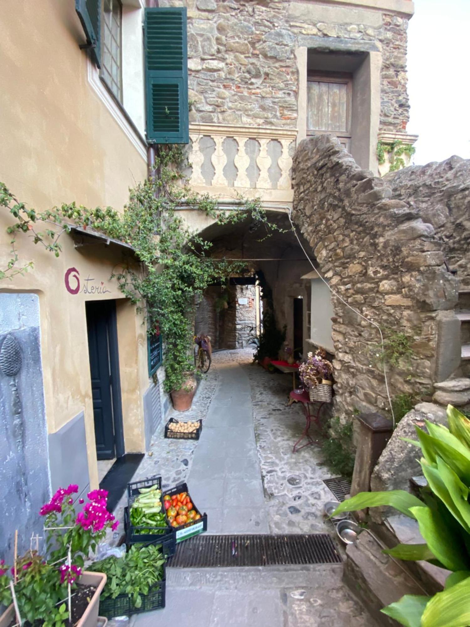 Iconic Italian Townhouse W Rooftop Terrace & Mountain View, Pigna Luaran gambar